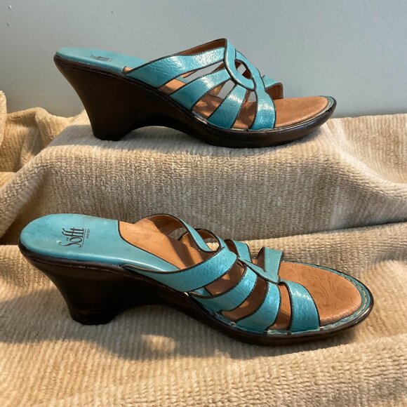 Sofft Wedge Heels Sandals - Size 10 Shoes - Picture 5 of 6